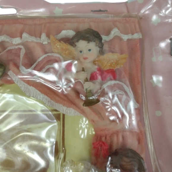 Vintage ceramic elaborate 3d wedding bride and groom photo frame 8"x10" - Picture 3 of 5